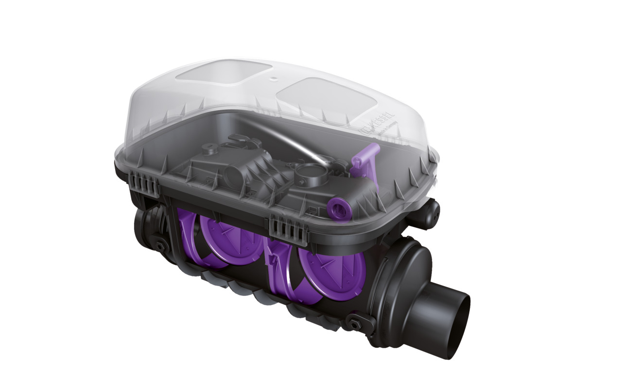 Wersja do montażu w odsłoniętej rurze kanalizacyjnej Wersja do montażu w odsłoniętej rurze kanalizacyjnej