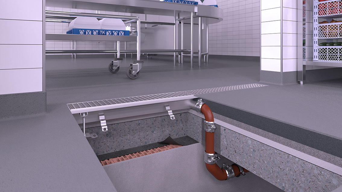 Rynna drzwiowa i modernizacyjna z poziomym wpustem