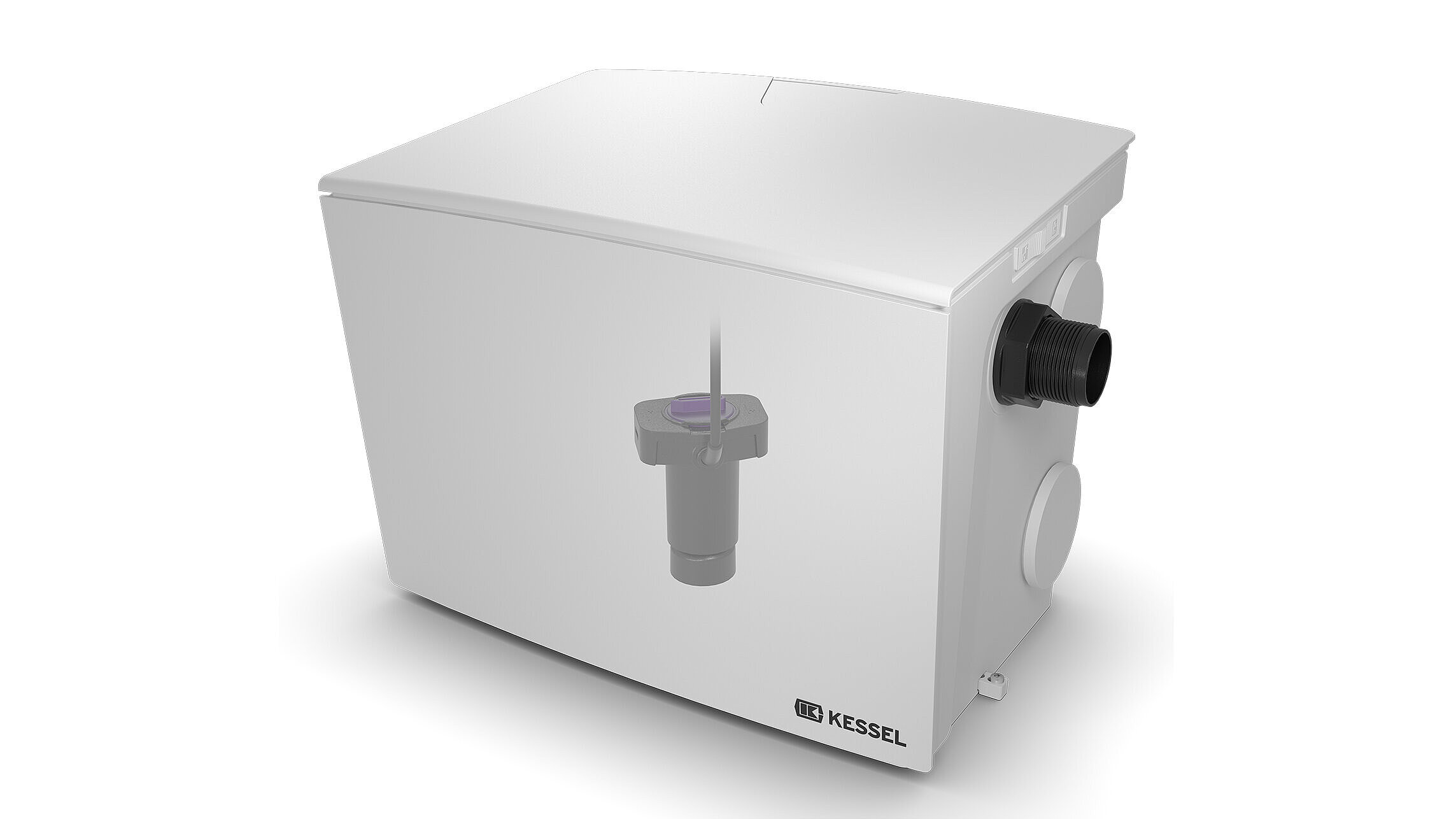 Regulowana objętość użytkowa dzięki pływakowi o regulowanej wysokości Regulowana objętość użytkowa dzięki pływakowi o regulowanej wysokości