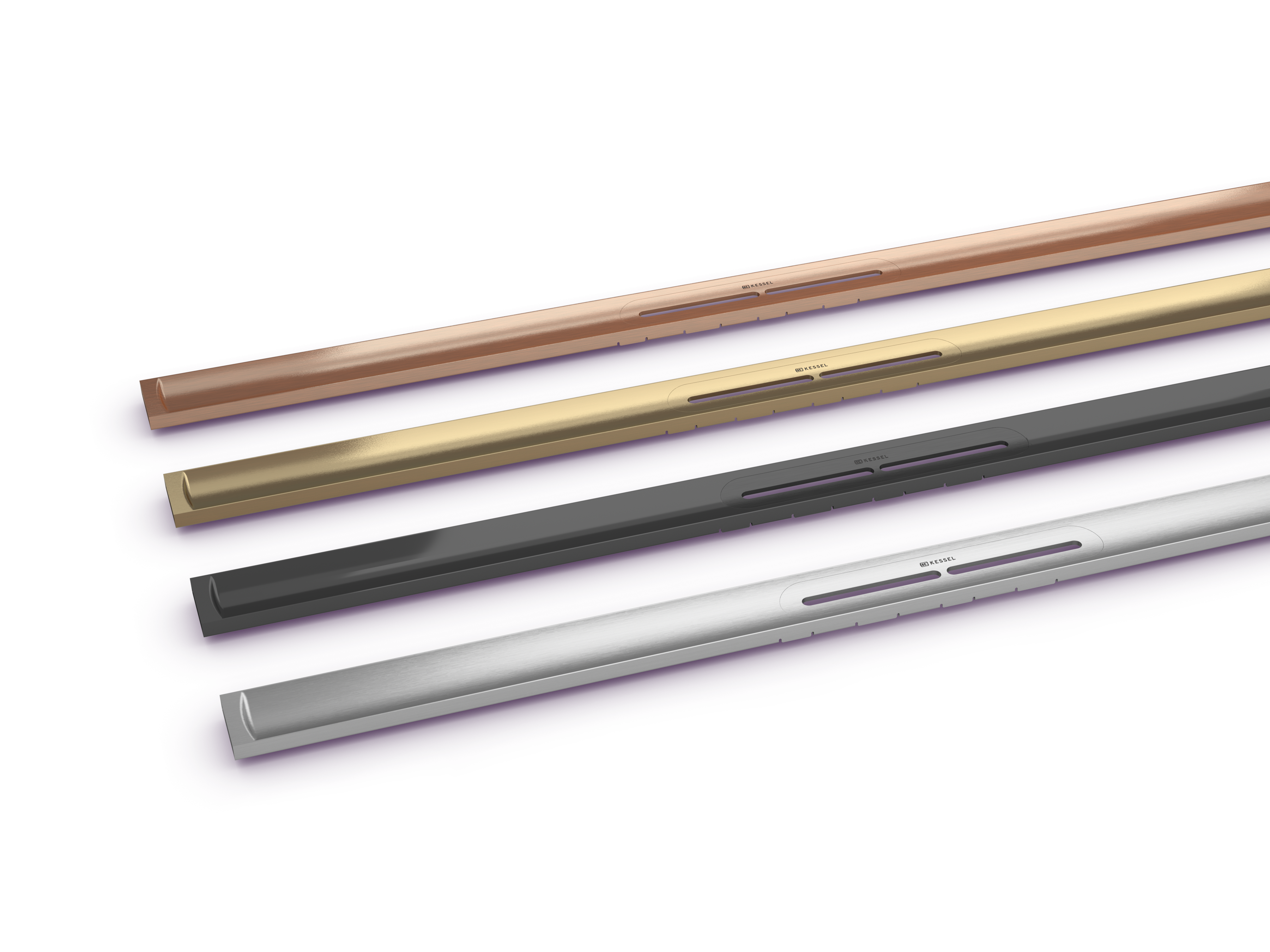 Stal nierdzewna w szlachetnych barwach: powierzchnia szczotkowana Copper, powierzchnia szczotkowana Bronze, powierzchnia szczotkowana Black, szczotkowana stal nierdzewna Stal nierdzewna w szlachetnych barwach: powierzchnia szczotkowana Copper, powierzchnia szczotkowana Bronze, powierzchnia szczotkowana Black, szczotkowana stal nierdzewna