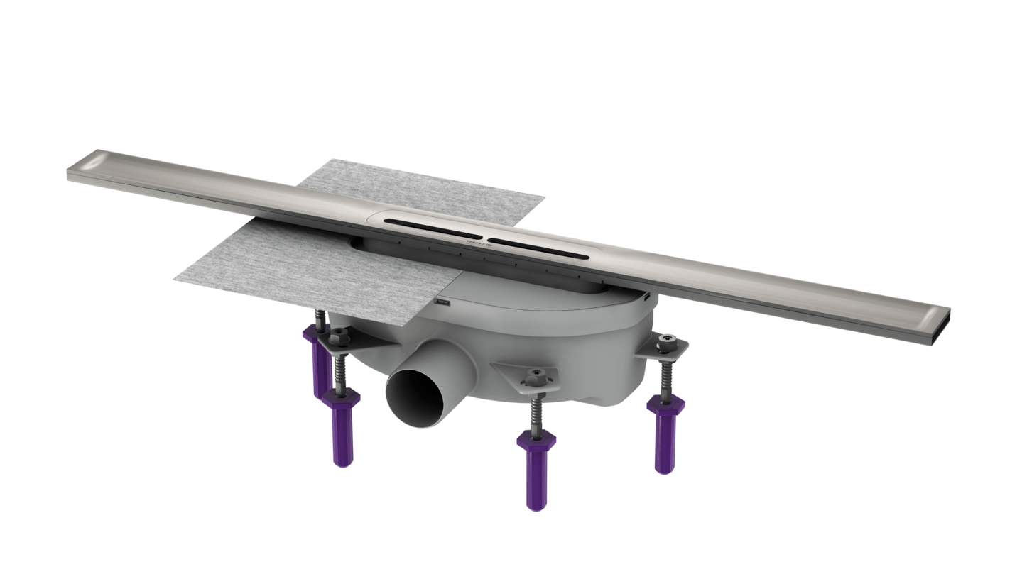 Odpływ prysznicowy liniowy Linearis Infinity 90 z rynną ze stali nierdzewnej Odpływ prysznicowy liniowy Linearis Infinity 90 z rynną ze stali nierdzewnej