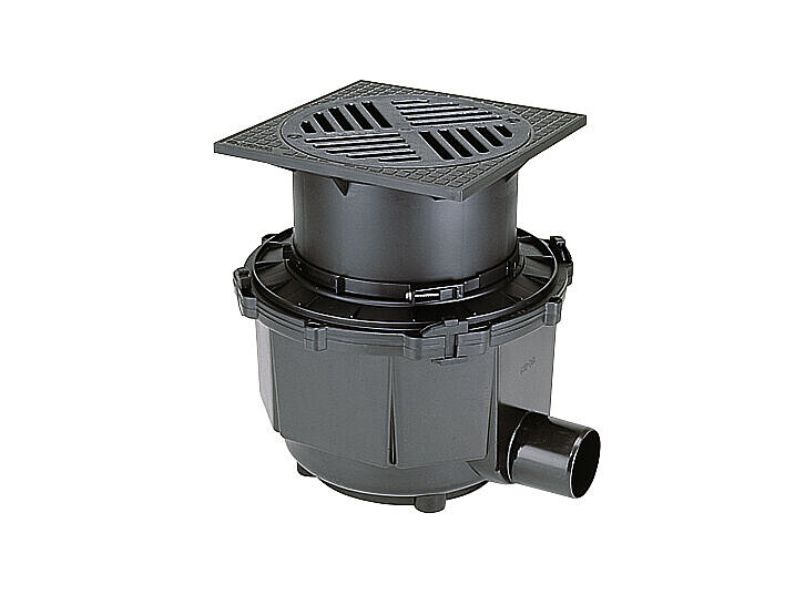Wpust podwórzowy System 400 do wyższych klas obciążenia, z bocznym odpływem Wpust podwórzowy System 400 do wyższych klas obciążenia, z bocznym odpływem