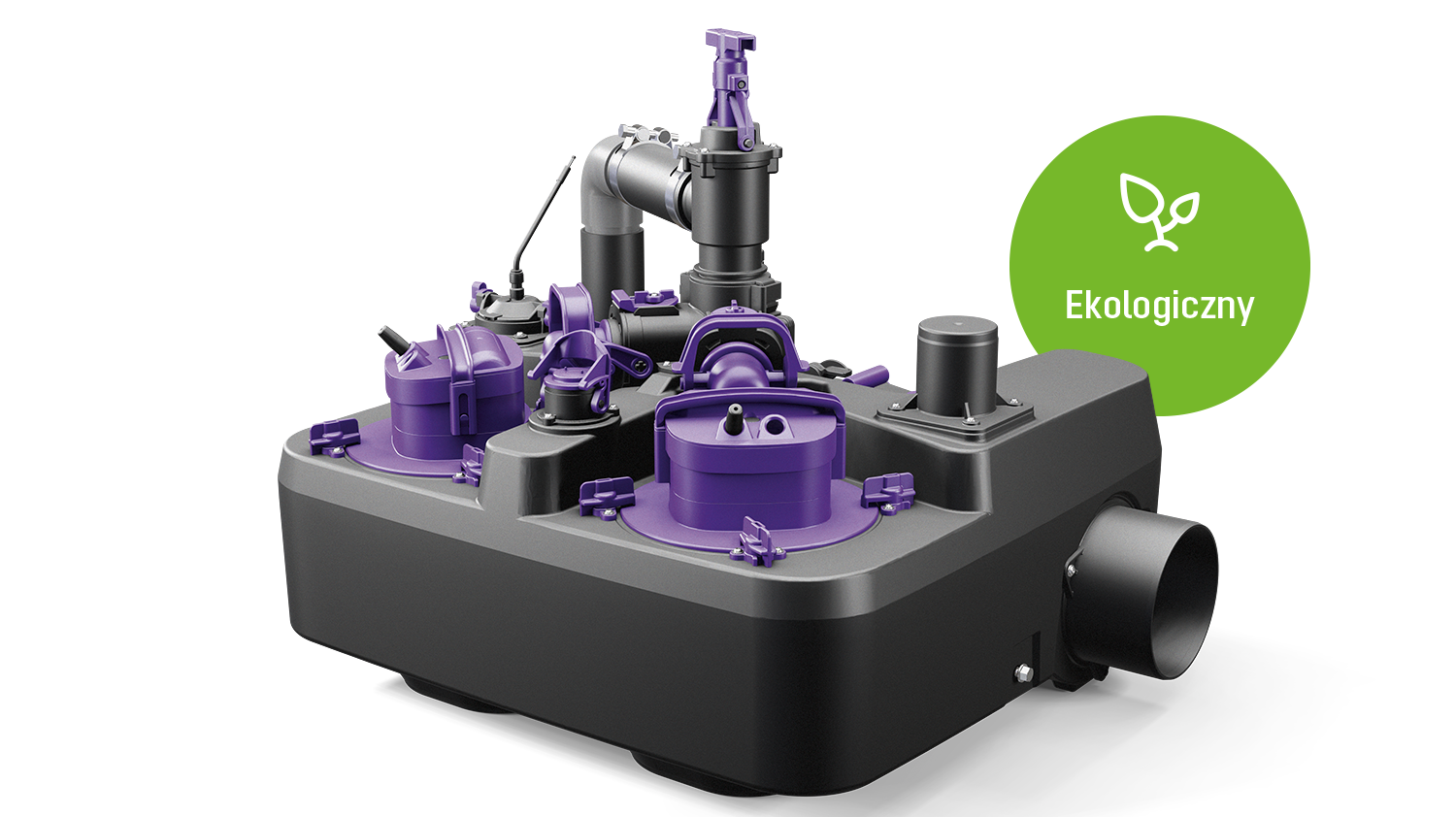 Przepompownia hybrydowa Ecolift L Bypass w wersji Duo Przepompownia hybrydowa Ecolift L Bypass w wersji Duo