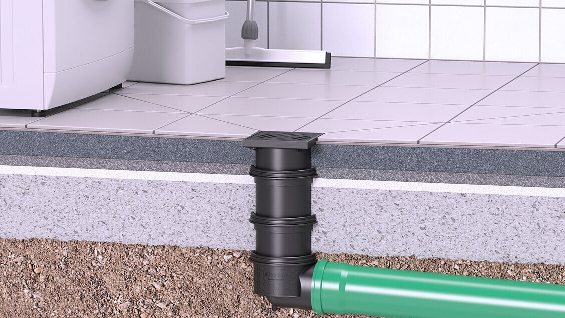 Wpust do odwadniania w piwnicy Wpust do odwadniania w piwnicy