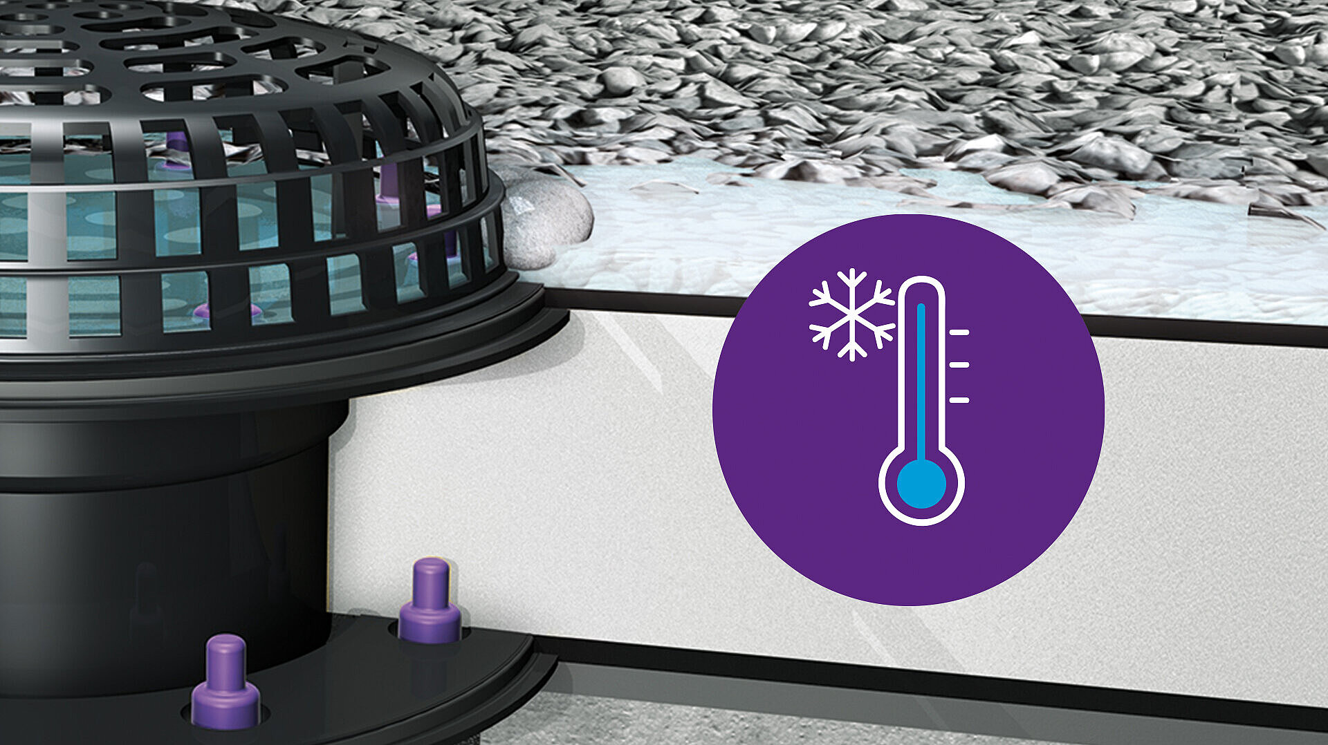 Możliwe ogrzewanie we wpuście dachowym Ecoguss Możliwe ogrzewanie we wpuście dachowym Ecoguss