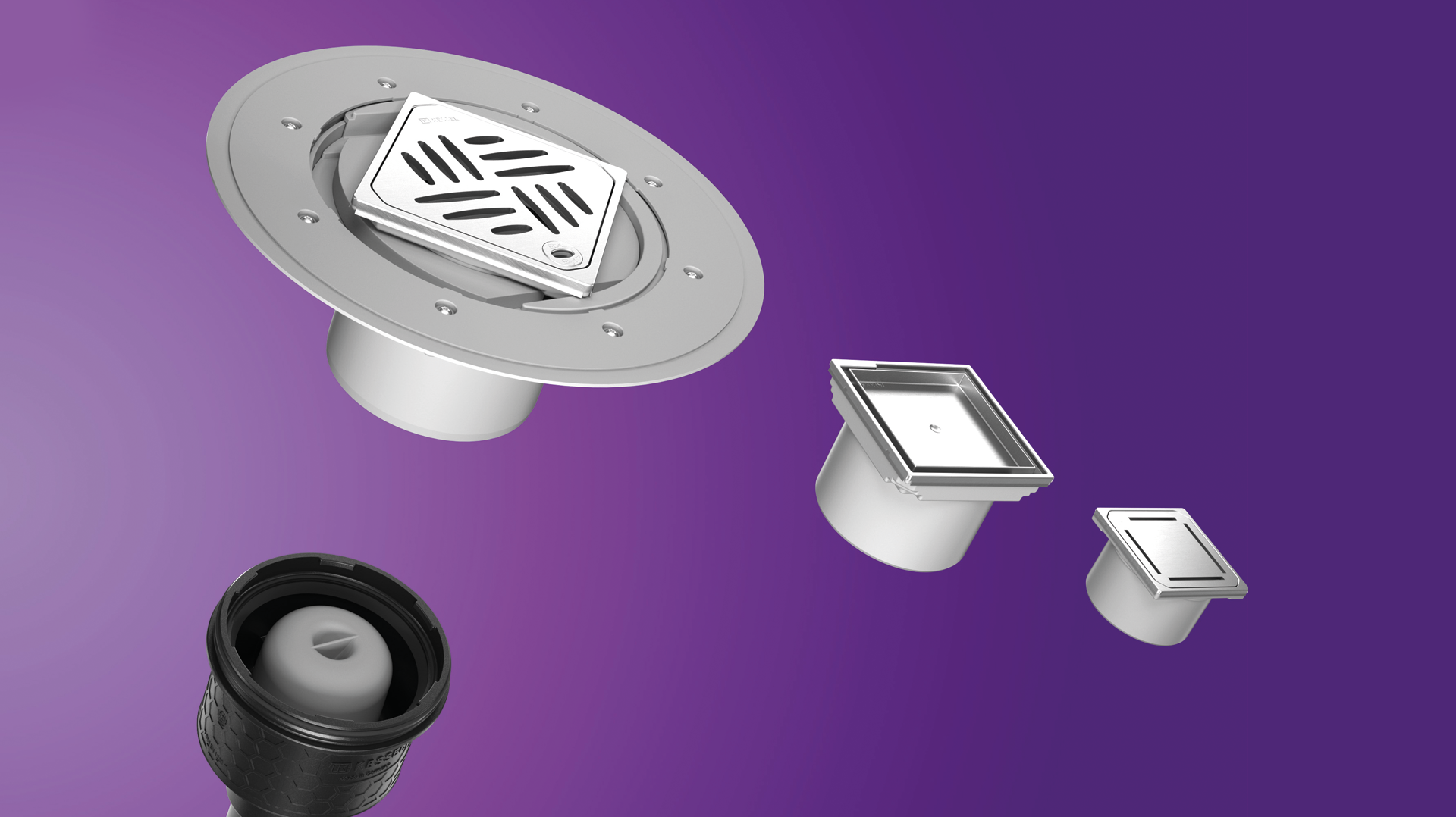 Łatwe łączenie wpustów z modułowym systemem elementów łączonych KESSEL Łatwe łączenie wpustów z modułowym systemem elementów łączonych KESSEL