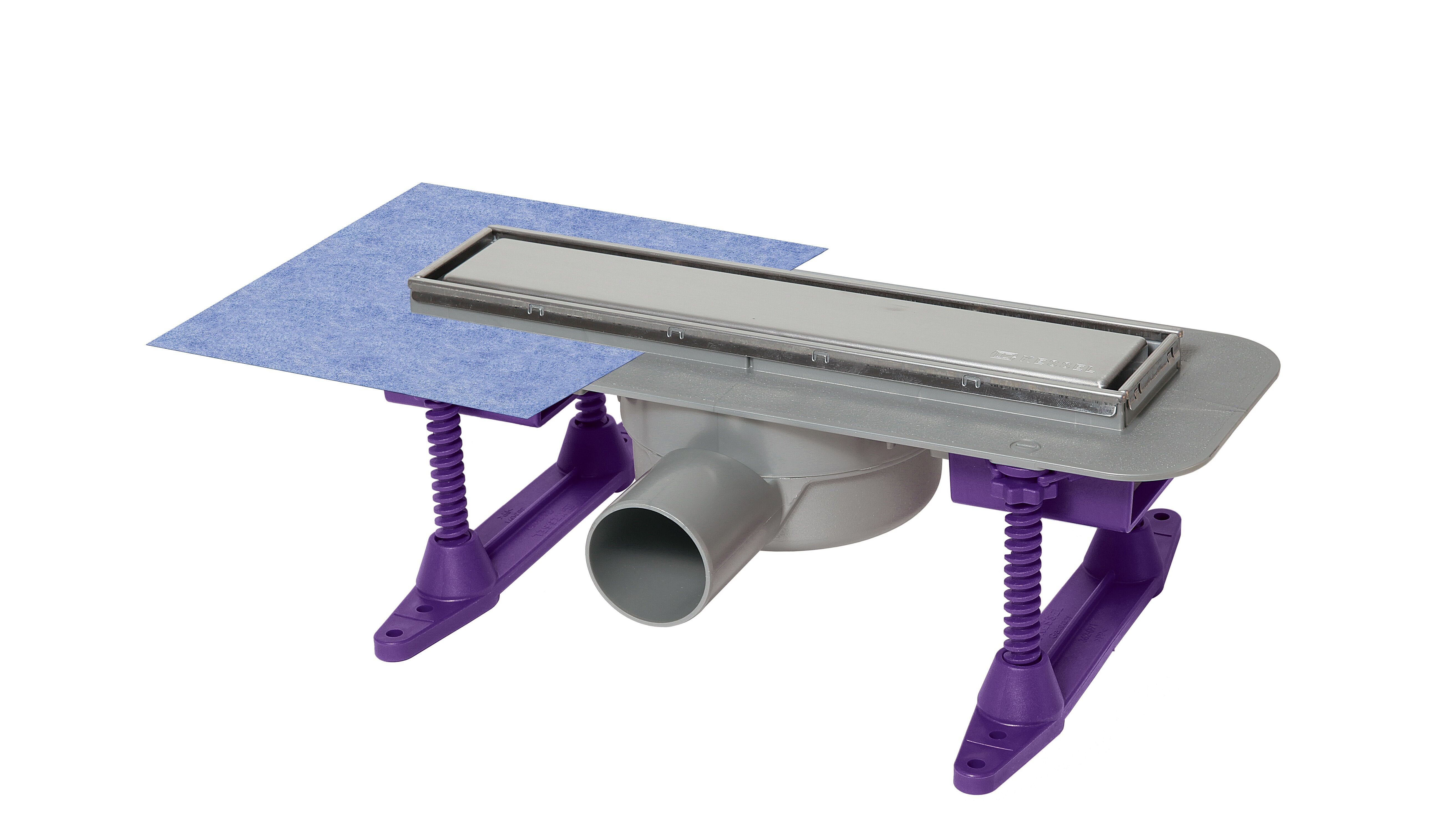 Odpływ prysznicowy liniowy Linearis Compact, długość 300 mm, z nóżkami montażowymi i fabrycznie zainstalowaną matą hydroizolacyjną Odpływ prysznicowy liniowy Linearis Compact, długość 300 mm, z nóżkami montażowymi i fabrycznie zainstalowaną matą hydroizolacyjną